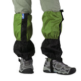 Maxbell 1 Pair Adult's Fleece Thermal Waterproof Snow Gaiters Cover - Green Black