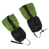 Maxbell 1 Pair Adult's Fleece Thermal Waterproof Snow Gaiters Cover - Green Black