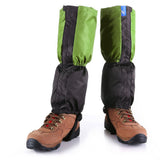 Maxbell 1 Pair Adult's Fleece Thermal Waterproof Snow Gaiters Cover - Green Black