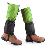 Maxbell 1 Pair Adult's Fleece Thermal Waterproof Snow Gaiters Cover - Green Black
