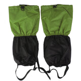 Maxbell 1 Pair Adult's Fleece Thermal Waterproof Snow Gaiters Cover - Green Black