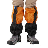 Maxbell 1 Pair Adult's Fleece Thermal Waterproof Snow Gaiters Cover -Orange Black