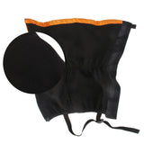 Maxbell 1 Pair Adult's Fleece Thermal Waterproof Snow Gaiters Cover -Orange Black