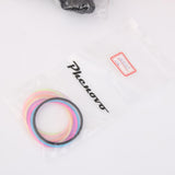 Maxbell 3x10pcs Women's silicone Rubber Elastic Bracelet Bangles Hair Ropes Purple