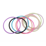 Maxbell 3x10pcs Women's silicone Rubber Elastic Bracelet Bangles Hair Ropes Purple