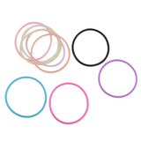 Maxbell 20x10pcs Women's silicone Rubber Elastic Bracelet Bangles Hair Ropes Purple