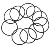 Maxbell 10x10pcs Women's silicone Rubber Elastic Bracelet Bangles Hair Ropes Black