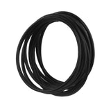 Maxbell 20x10pcs Women's silicone Rubber Elastic Bracelet Bangles Hair Ropes Black