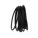 Maxbell 20x10pcs Women's silicone Rubber Elastic Bracelet Bangles Hair Ropes Black