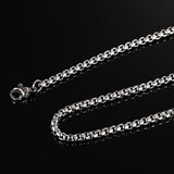 Maxbell 7xPunk Silver Gold Stainless Steel Eagle Pendant Necklace with 60cm Chain
