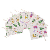 Maxbell 10x Linen Jute Sack Jewelry Pouch Drawstring Gift Bags Xmas Wedding Favour