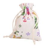 Maxbell 10x Linen Jute Sack Jewelry Pouch Drawstring Gift Bags Xmas Wedding Favour