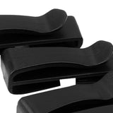 Maxbell 4x5pcs Webbing Clip Buckles For Backpack Adjusting Strap Black 50mm