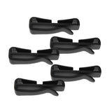Maxbell 4x5pcs Webbing Clip Buckles For Backpack Adjusting Strap Black 50mm