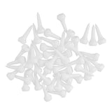 Maxbell 16x50pcs White Plastic Golf Tees 35mm Golfer Accessories