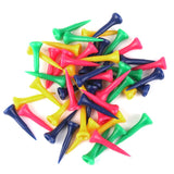 Maxbell 2x 50pcs Mixed Colors Plastic Graduated Golf Tees 40mm Golfer Accessories