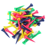 Maxbell 4x 50pcs Mixed Colors Plastic Graduated Golf Tees 40mm Golfer Accessories