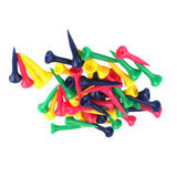 Maxbell 10x 50pcs Mixed Colors Plastic Graduated Golf Tees 40mm Golfer Accessories