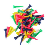 Maxbell 2x 50pcs Mixed Colors Plastic Graduated Golf Tees 40mm Golfer Accessories