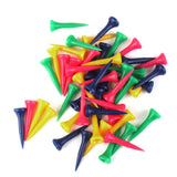 Maxbell 4x 50pcs Mixed Colors Plastic Graduated Golf Tees 40mm Golfer Accessories
