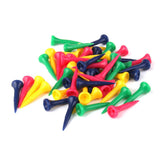 Maxbell 4x 50pcs Mixed Colors Plastic Graduated Golf Tees 40mm Golfer Accessories