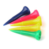 Maxbell 10x 50pcs Mixed Colors Plastic Graduated Golf Tees 40mm Golfer Accessories