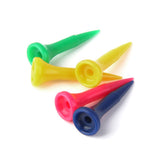Maxbell 10x 50pcs Mixed Colors Plastic Graduated Golf Tees 40mm Golfer Accessories