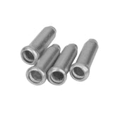 Maxbell 15x100x Bicycle Bike Shifter Brake Cable Tips Caps End Crimp Protector Silver