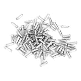 Maxbell 15x100x Bicycle Bike Shifter Brake Cable Tips Caps End Crimp Protector Silver