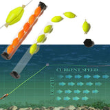 Maxbell 3x6Pcs Tube Float Foam Strike Indicator For Fly Fishing Yellow Plastic Tube