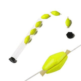 Maxbell 10x6Pcs Tube Float Foam Strike Indicator For Fly Fishing Yellow Plastic Tube