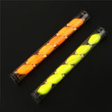 Maxbell 3x6Pcs Tube Float Foam Strike Indicator For Fly Fishing Yellow Plastic Tube