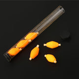Maxbell 4x6Pcs Tube Float Foam Strike Indicator For Fly Fishing Orange Plastic Tube