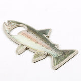 Maxbell 15xRainbow Stainless Steel Trout Fish Bottle Opener Fridge Magnetic Magnet