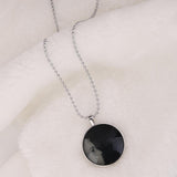 Maxbell Peaceful World Tears Glow in the Dark Pendant Necklace Stainless Steel Chain