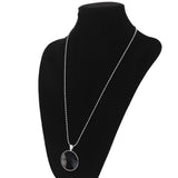 Maxbell Peaceful World Tears Glow in the Dark Pendant Necklace Stainless Steel Chain