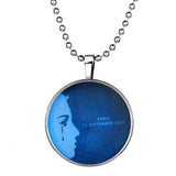 Maxbell Peaceful World Tears Glow in the Dark Pendant Necklace Stainless Steel Chain