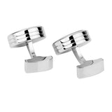 Maxbell 2x1 Pair Mens Shirt Vintage Cufflinks Round Watch Movement Cuff Links Silver