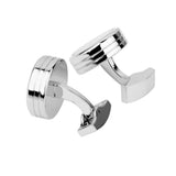 Maxbell 2x1 Pair Mens Shirt Vintage Cufflinks Round Watch Movement Cuff Links Silver