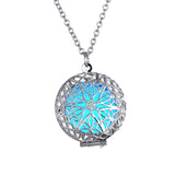 Maxbell 2xVintage 925 Silver Plated Hollow Round Locket Pendant Necklace Jewelry Gift