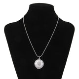 Maxbell 2xVintage 925 Silver Plated Hollow Round Locket Pendant Necklace Jewelry Gift