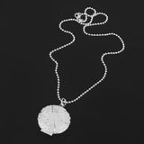 Maxbell 2xVintage 925 Silver Plated Hollow Round Locket Pendant Necklace Jewelry Gift