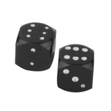 Maxbell 2Pcs Dice Valve Stem Caps Motorcycle Car Truck Bike Tire Wheel Cover