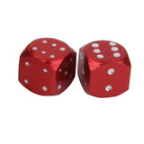 Maxbell 2Pcs Dice Valve Stem Caps Motorcycle Car Truck Bike Tire Wheel Cover