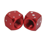 Maxbell 2Pcs Dice Valve Stem Caps Motorcycle Car Truck Bike Tire Wheel Cover