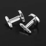 Maxbell 20 Pieces Round Blank Settings Base Pad Cufflinks Findings Making