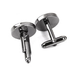 Maxbell 2x10Pcs 16mm Vintage Round Blank Settings Base Pad Cuff Links DIY Cufflinks