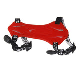 Maxbell 2xShooting Archery Rubber Arm Guard Safety Protection with 2 Straps - Red