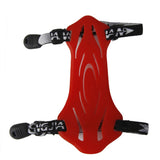 Maxbell 2xShooting Archery Rubber Arm Guard Safety Protection with 2 Straps - Red