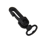 Maxbell 4x5pcs Rotatable Black Plastic Snap Clip Carabiners Hanging Hooks Keychain
